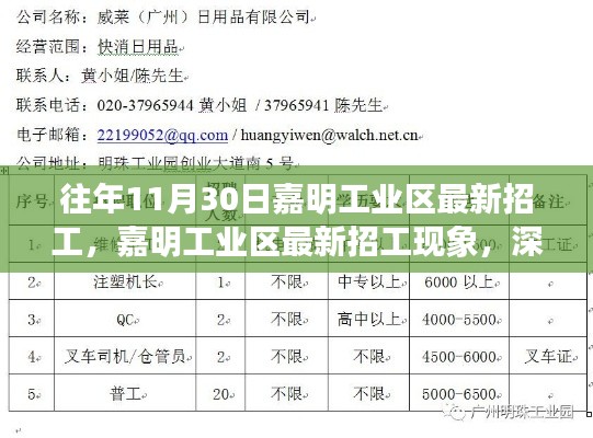 嘉明工業區最新招工現象深度解析與觀點闡述，招工趨勢、特點與影響探討