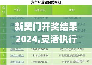 新奧門開獎結(jié)果2024,靈活執(zhí)行方案_RCW63.236SE版