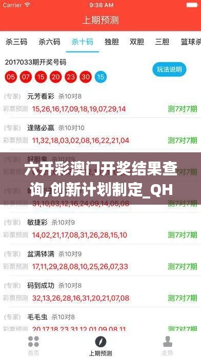 六開彩澳門開獎結果查詢,創新計劃制定_QHK10.428服務器版