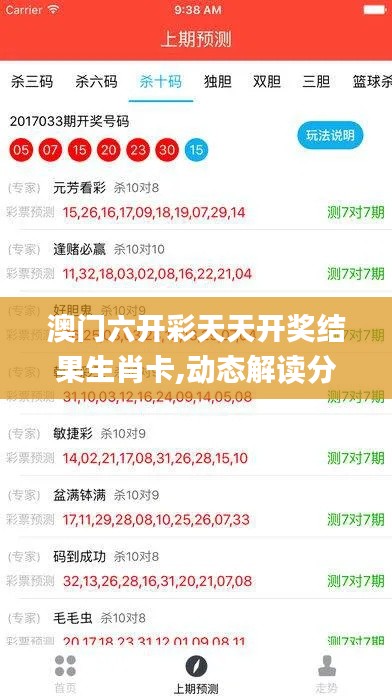 澳門六開彩天天開獎結果生肖卡,動態解讀分析_幽雅版JPK45.892