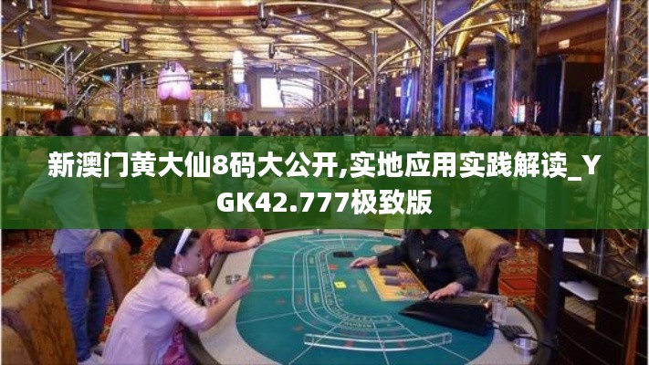 新澳門黃大仙8碼大公開,實地應用實踐解讀_YGK42.777極致版