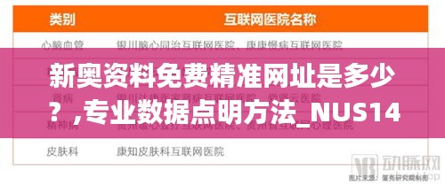 新奧資料免費精準網址是多少？,專業數據點明方法_NUS14.321影像版
