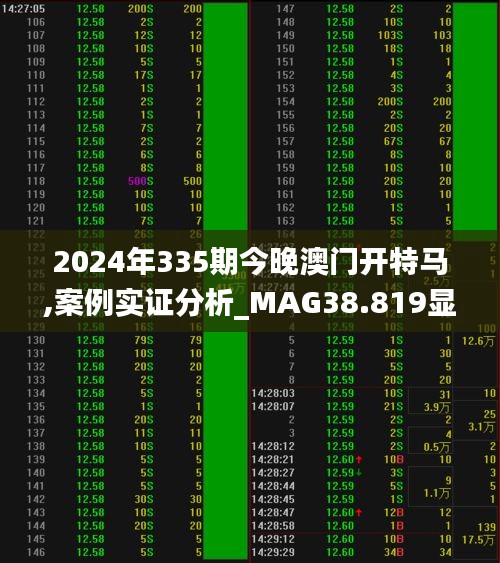 2024年335期今晚澳門開特馬,案例實證分析_MAG38.819顯示版