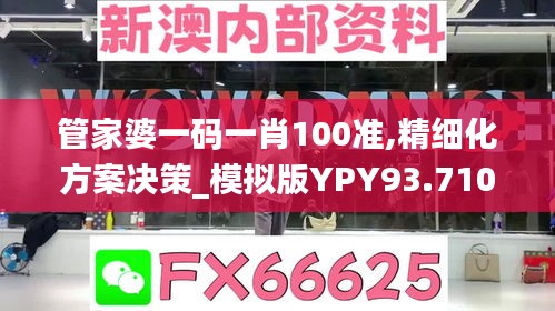 管家婆一碼一肖100準,精細化方案決策_模擬版YPY93.710