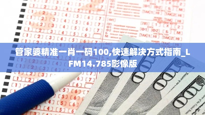 管家婆精準一肖一碼100,快速解決方式指南_LFM14.785影像版