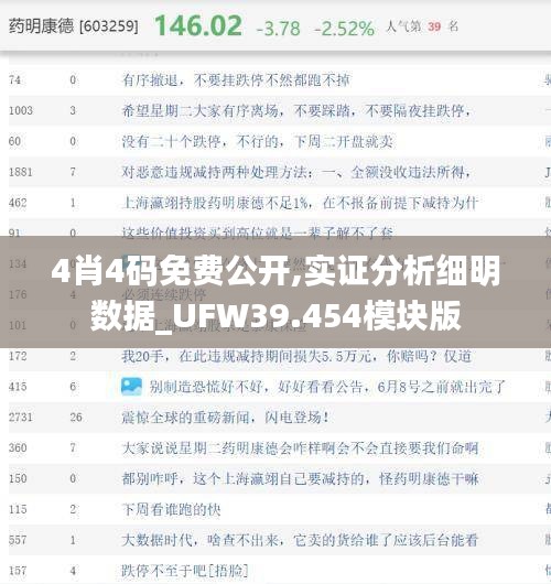 4肖4碼免費公開,實證分析細明數據_UFW39.454模塊版