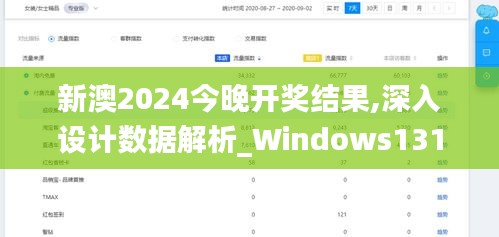 新澳2024今晚開獎結果,深入設計數據解析_Windows131.740-2