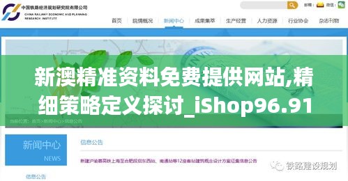 新澳精準資料免費提供網站,精細策略定義探討_iShop96.912-9
