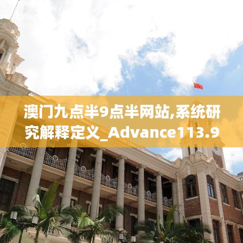 澳門九點半9點半網站,系統研究解釋定義_Advance113.934-4
