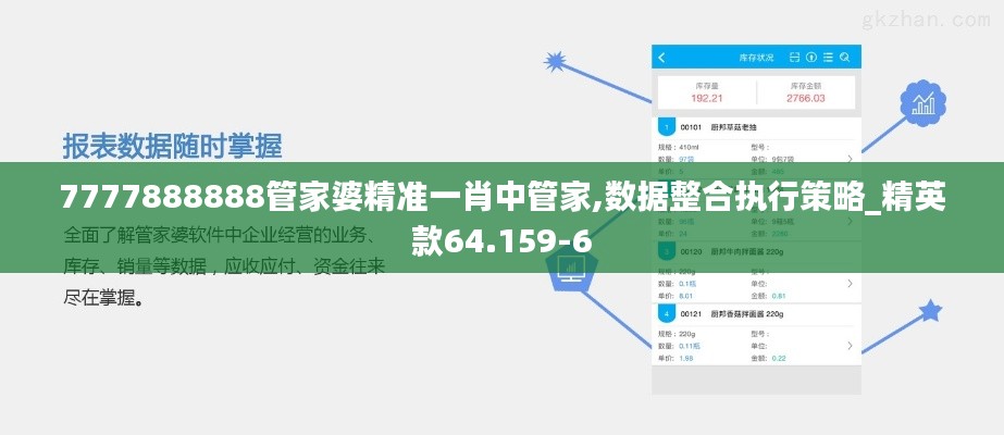 7777888888管家婆精準一肖中管家,數據整合執行策略_精英款64.159-6