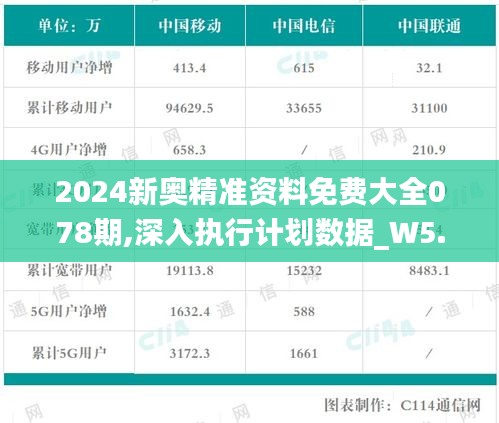 2024新奧精準資料免費大全078期,深入執行計劃數據_W5.854-4