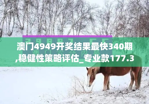 澳門4949開獎結(jié)果最快340期,穩(wěn)健性策略評估_專業(yè)款177.327-3