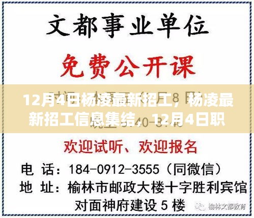 楊凌最新招工信息集結，12月4日職位大放送，尋找你的理想工作！