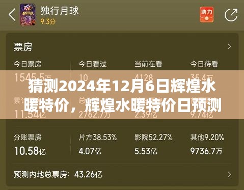輝煌水暖特價日預測，2024年12月6日的機遇與挑戰