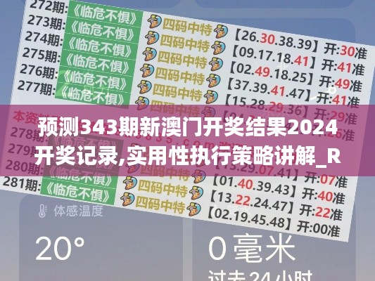 預測343期新澳門開獎結果2024開獎記錄,實用性執行策略講解_RX版8.135