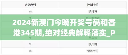 2024新澳門(mén)今晚開(kāi)獎(jiǎng)號(hào)碼和香港345期,絕對(duì)經(jīng)典解釋落實(shí)_P版7.300