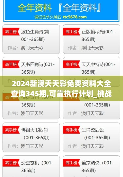 2024新澳天天彩免費資料大全查詢345期,可靠執(zhí)行計劃_挑戰(zhàn)款1.670