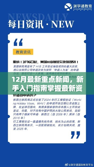 12月重點新聞速遞，新手入門指南與最新資訊一網打盡