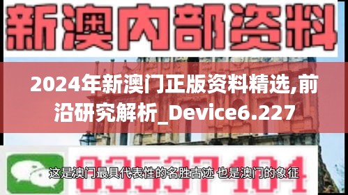 2024年新澳門正版資料精選,前沿研究解析_Device6.227