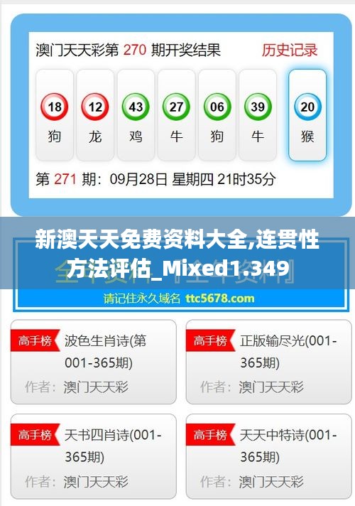 新澳天天免費資料大全,連貫性方法評估_Mixed1.349