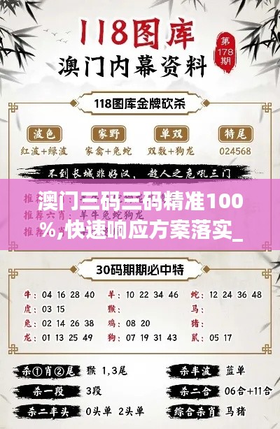 澳門三碼三碼精準100%,快速響應方案落實_Ultra6.475