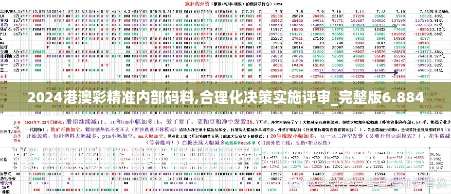 2024港澳彩精準內部碼料,合理化決策實施評審_完整版6.884