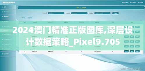2024澳門精準(zhǔn)正版圖庫,深層設(shè)計數(shù)據(jù)策略_Pixel9.705