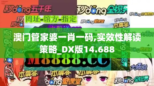 澳門管家婆一肖一碼,實效性解讀策略_DX版14.688