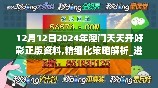 12月12日2024年澳門天天開好彩正版資料,精細化策略解析_進階版3.683