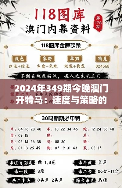 2024年349期今晚澳門開特馬：速度與策略的較量