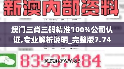 澳門三肖三碼精準100%公司認證,專業(yè)解析說明_完整版7.742