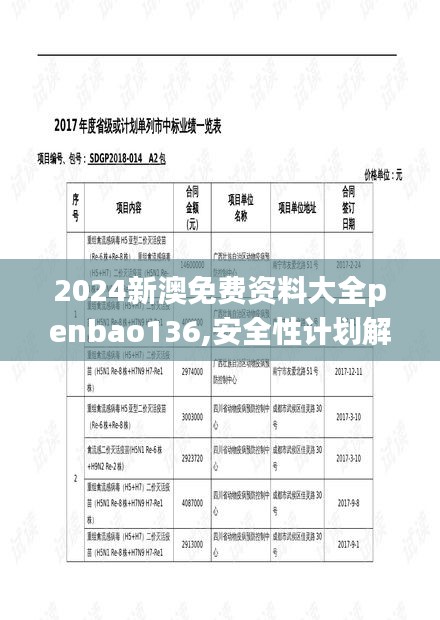 2024新澳免費資料大全penbao136,安全性計劃解析_挑戰版1.109