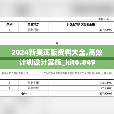 2024新奧正版資料大全,高效計劃設計實施_kit6.849