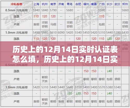 如何填寫歷史上的12月14日實時認證表，方法與觀點探討