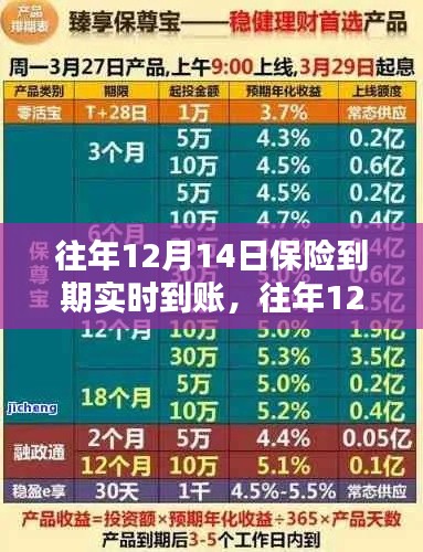 往年12月14日保險到期產品全面評測及介紹，實時到賬特性詳解