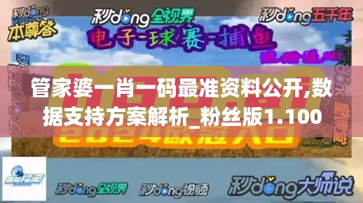 管家婆一肖一碼最準資料公開,數據支持方案解析_粉絲版1.100