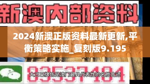 2024新澳正版資料最新更新,平衡策略實施_復刻版9.195