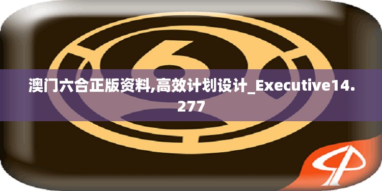 澳門六合正版資料,高效計劃設計_Executive14.277