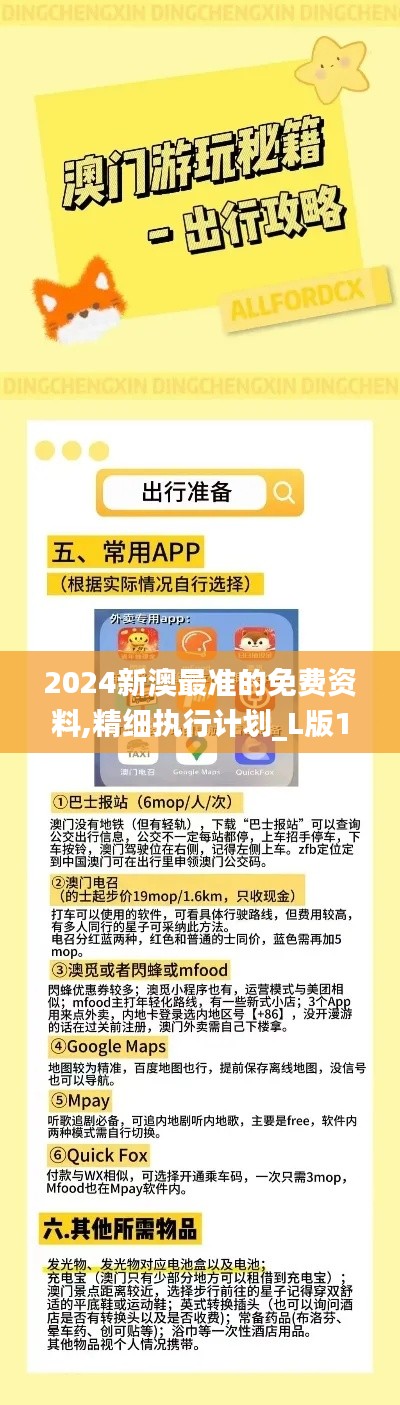 2024新澳最準的免費資料,精細執行計劃_L版1.264