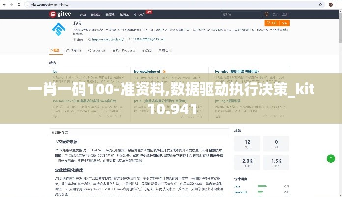 一肖一碼100-準資料,數據驅動執行決策_kit10.941