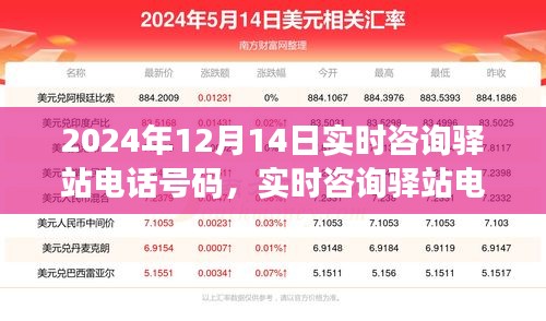 實時咨詢驛站電話號碼服務詳解，2024年12月14日更新