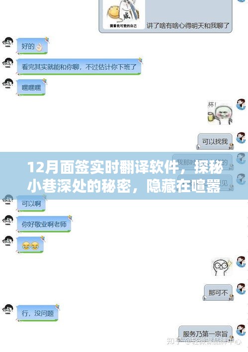 探秘小巷深處的面簽實(shí)時(shí)翻譯軟件，揭秘隱藏在喧囂中的神秘小店