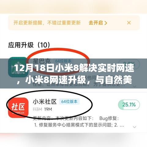 小米8網速升級，實時暢享，與自然美景共舞的心靈之旅