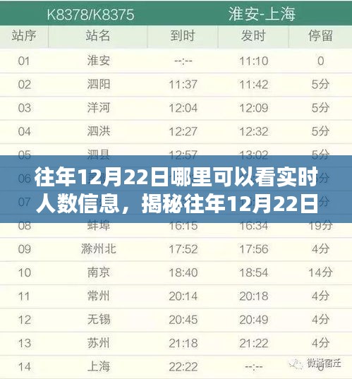 揭秘往年12月22日實時人數信息獲取途徑，三大要點解析與觀看指南