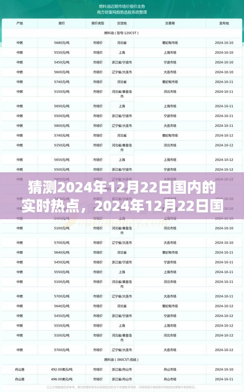 2024年12月22日國內實時熱點預測與深度探討