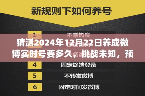 挑戰未知，預測與成長之路——微博實時號的養成之路（猜測2024年12月22日所需時間）