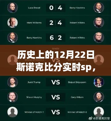 斯諾克之夜，溫情滿溢的比分與友誼的紐帶——歷史上的斯諾克比分實時SP回顧（12月22日）