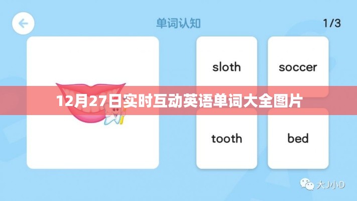12月27日英語單詞互動學習，圖片大全助你輕松記憶單詞！