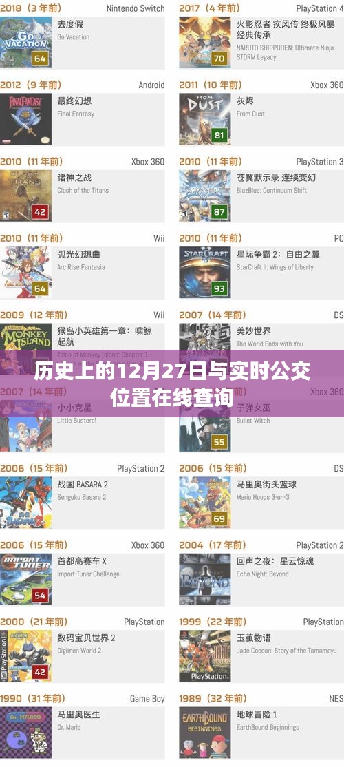 歷史上的12月27日與在線實時公交查詢服務