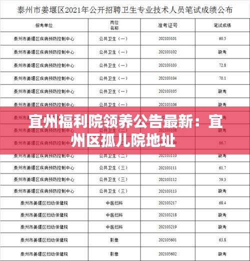 宜州福利院領養公告最新：宜州區孤兒院地址 